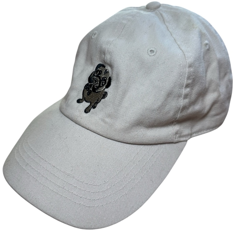 City Hunter Pug Cap Men's White Baseball Hat Dad Cap Adjustable One Size